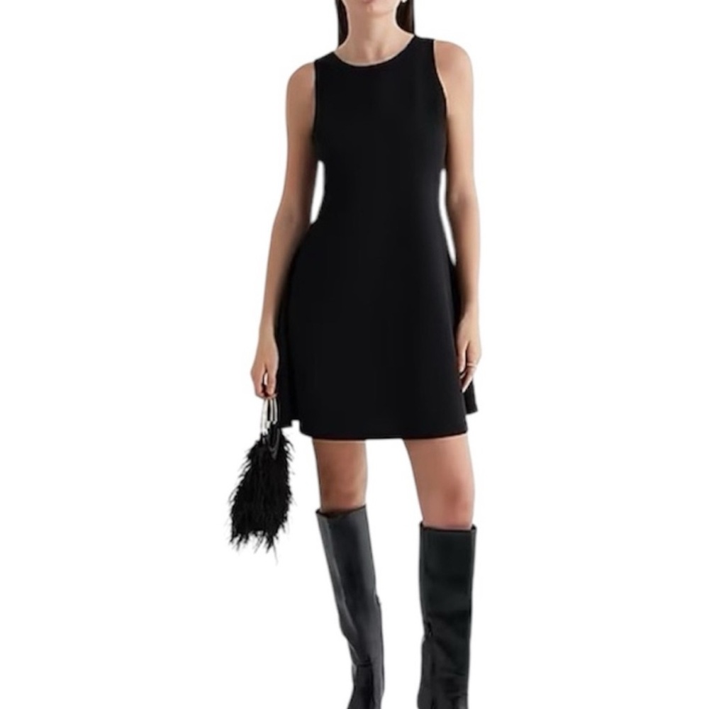 Spanx - The Perfect Fit and Flare Black Dress, New- Size Large